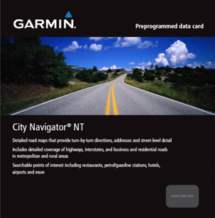 microSD preprogrammed card, City NavigatorNT - Spain & Portugal