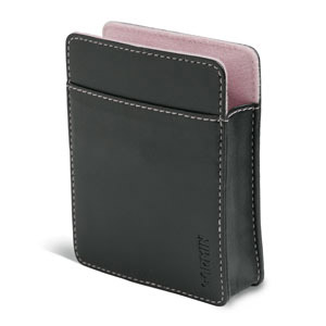 Black Carrying Case with Pink Lining