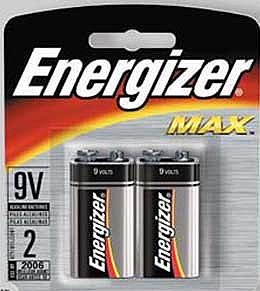 BT9-2 Alkaline 9V Batteries
