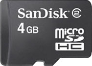 4GB microSD card